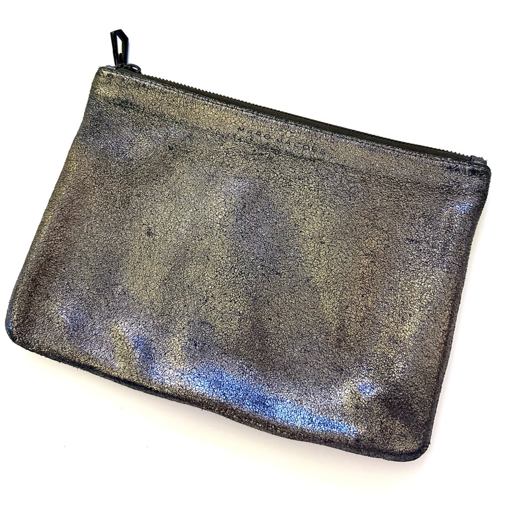 VTG/ Leather Marc Jacobs Textured Metallic Clutch Bag